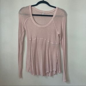 Free People light pink blouse